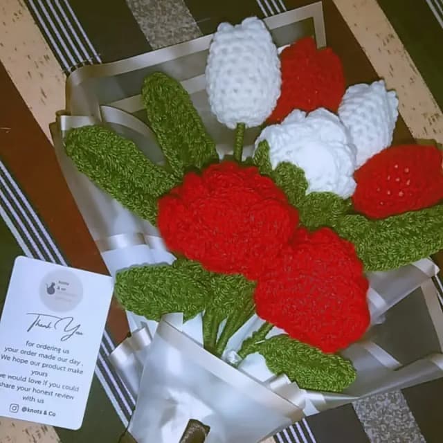 Handmade Crochet Flower Bouqet