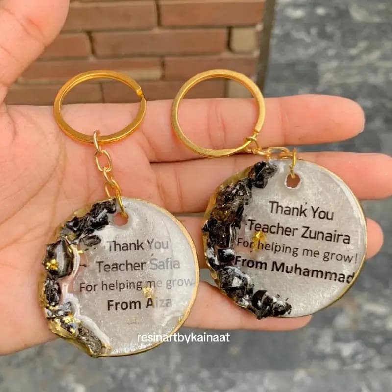 Resin Art handmade keychain